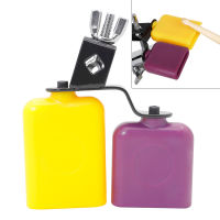 Double Colors Square Cow Bell Percussion Drum Blocks Latin Music High and Low Wooden Fish Cow Bell Percussion Instruments