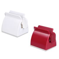 ✴◇✢  1pcs White/Red Rolling Toothpaste Tube Squeezer ABS Toothpaste Cosmetic Seat Dispenser Holder Stand Bathroom Accessories