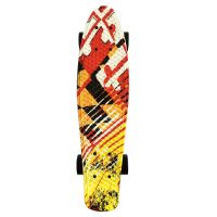 22 Inch Skateboard Mini Cruiser Penny Board Printing Skateboard Long Board Skate Board Small Fish Board for Beginners