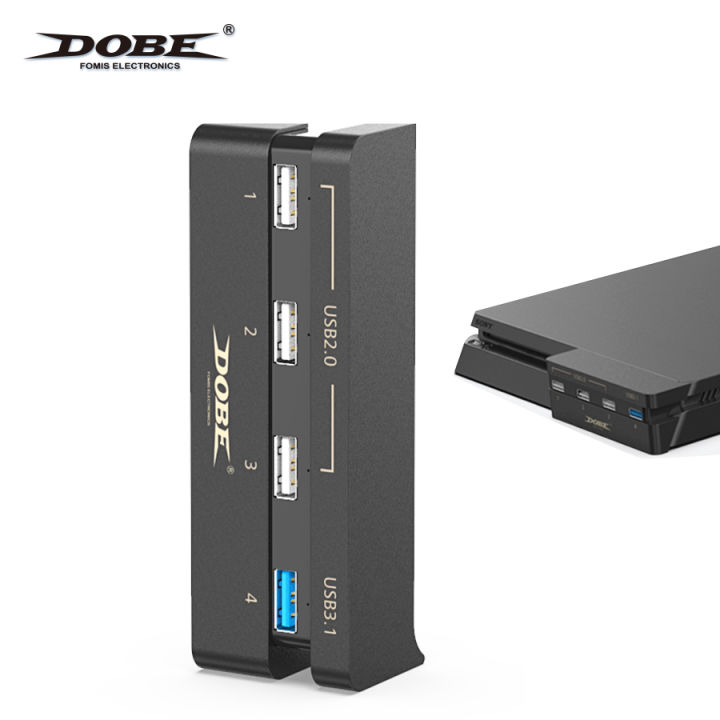 dobe-hub-for-ps4-slim-super-speed-usb-3-0-4-in-1-usb-3-0-and-3-usb-2-0-ports-usb-splitter-hub-adapter-for-playstation-4-slim