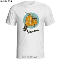 Classic Vintage Vespa T Shirt Men Italy Scooter Vespa Tee Shirt 80S 90S Teenage Motorcycle Youth 100% cotton T-shirt