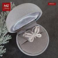 MT แหวนเงินแท้ รูปผีเสื้อ ไซส์ : 60 Solid 925 Sterling Silver Ring (sr053) MT Jewelry มณีธารา