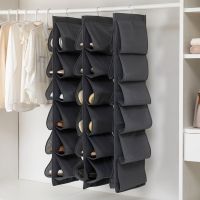hot【DT】 12 Hanging Shoe Storage Three Dimensional Behind The Wardrobe Door Layer