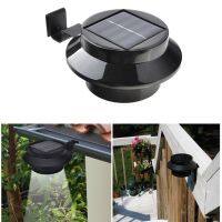 Waterproof outside Wall Garden Solar Lamp Light 3 Led iP65 Light Sensor Control Solar Powered Fence Gutter Solar Sensor outdoor LED Strip Lighting