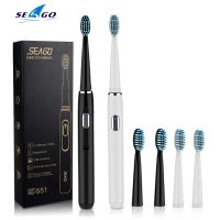 HOKDS Seago 551 Electric Toothbrush Rechargeable with Timer USB Charging Teeth Whitening with 4 Modes Sonic Vibration Waterproof Adult