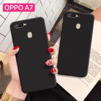 Case OPPO A7 เคสโทรศัพท์ออฟโบ้ a7 เคสนิ่ม tpu เคสสีดําสีแดง เคสซิลิโคน Oppo A7