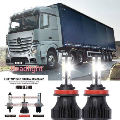 For Mercedes-Benz Actros MP4/MP5 2011-2023 ไฟหน้า LED LAI 40w 6000k แสงสีขาว สําหรับรถยนต์ 2PCS