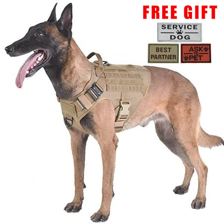 Tactical Vest Dog Harness German Shepherd Pet Dog Vest Dog Leash