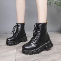 COD dsdgfhgfsdsss Fashion Martin boots womens shoes new British style thick soles fall boots fashion ins cool motorcycle short boots medium leg boots