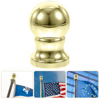 Dulrua [Sale] เสาธงบอล Finial Flag เสาลูกบอลท็อปเปอร์เครื่องประดับเสาธงการแทนที่ด้านบน