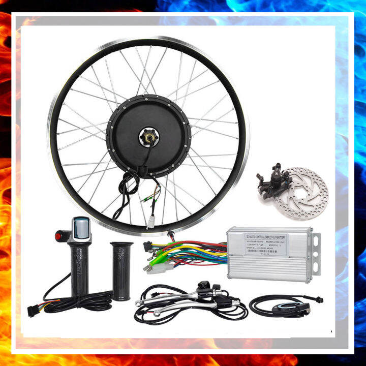 500W 48 Volts Gearless Electric Bike Rear Motor Conversion Kit Disc