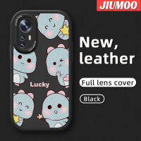 เคส JIUMOO สำหรับ Xiaomi 12 Lite 12 Pro,เคสดีไซน์ใหม่ไดโนเสาร์น้อยน่ารักทันสมัยเคสใส่โทรศัพท์หนังเคสมือถือกันกระแทกป้องกันการตกทำจากซิลิโคนเนื้อนิ่มพร้อมเคสป้องกันกล้องสำหรับเลนส์คลุมทั้งหมด