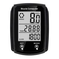 Homempire คอมพิวเตอร์จักรยานแบบมีสาย19ฟังก์ชั่น Touch Bike Speedometer เครื่องวัดระยะทางคอมพิวเตอร์จักรยานกันน้ำพร้อม Backlight