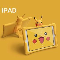 Pokemon Pikachu Silicon Stand Cover For iPad Pro 9.7 10.5 10.2 8th 9th 2018 2017 Air 1 2 3 Mini 2 3 4 5 6 Tablet Case Funda Cases Covers