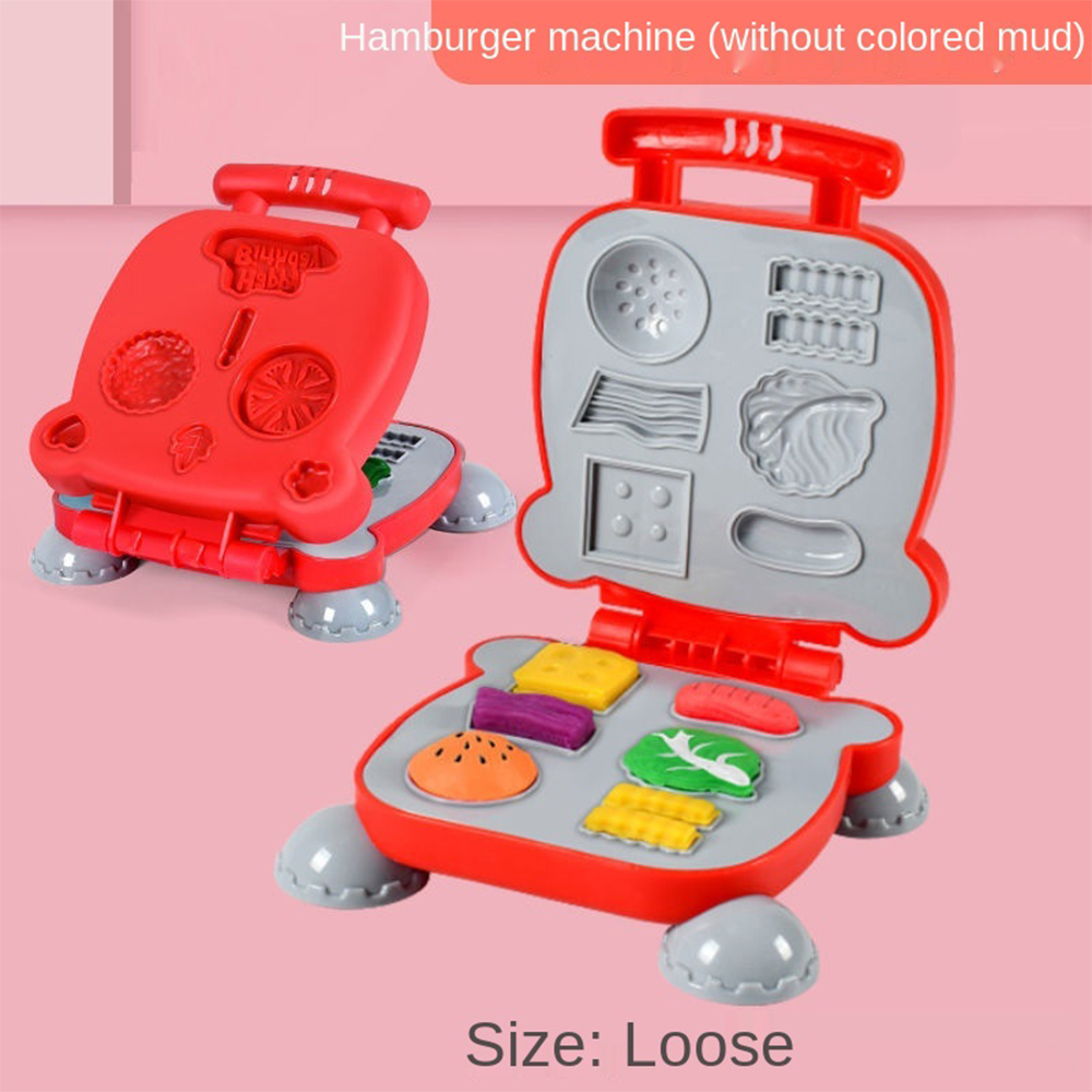 Intend Kitchen Playset Color Mud Play Dog Set Playthrough Set untuk kanak kanak Plastik Slime Set Main Makanan