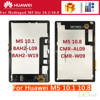 LCD ทดสอบแล้ว100% ต้นฉบับสำหรับ Huawei MediaPad M5 Lite 10.1 M5 10.8 LTE 10 BAH2-L09 BAH2-W19 L-09 AL-09ประกอบ Digitizer หน้าจอสัมผัส