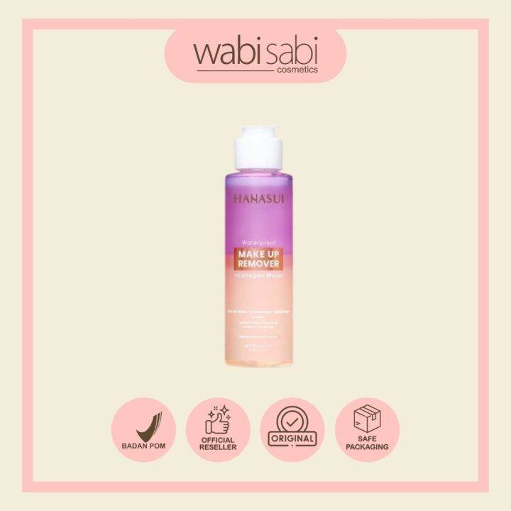 HANASUI Remover + Collagen Water Waterproof Makeup Lazada Indonesia
