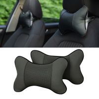 1PCS Car Headrest Neck Pillow For Seat Chair In Auto Memory Foam Cushion Fabric Cover Soft Head Rest Travel Support Seat Cushions