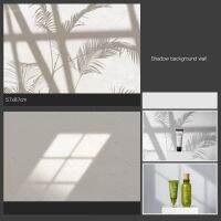 Leaf Window Shadow Sunshine 57X87cm Photography Backdrops PVC Backgrounds 2 Sided Waterproof for Studio Photo Colanders Food Strainers