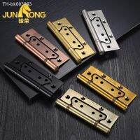 ☂❁☂ 1 piece of 5 inch home room door slot-free stainless steel hinge thickened stainless steel bearing wood door hinge