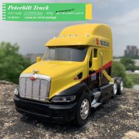 NEWRAY 1/32 Scale Truck Toys Peterbilt 387 Semi Truck SUZUKI Version 26cm Length Diecast Metal Car Model Toy For GiftKids