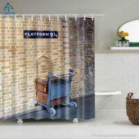 【hot】☌♟  Wood Door Platform 3/4 Wall Bookshelf Shower Curtains Curtain Frabic Polyester with Hooks