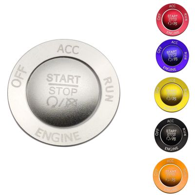 Engine Start Stop Button Knob Cover + Ring Trim Accessories for 2015-2020 Charger