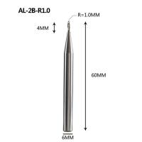 ชุด Al-2b ทังสเตนคาร์ไบด์แข็งเครื่องกัดปลายจมูกแบบ2ลูกขลุ่ยเครื่องมือตัดเครื่องตัดมิลลิ่ง Cnc สำหรับโปรไฟล์เครื่องจักรอลูมิเนียม