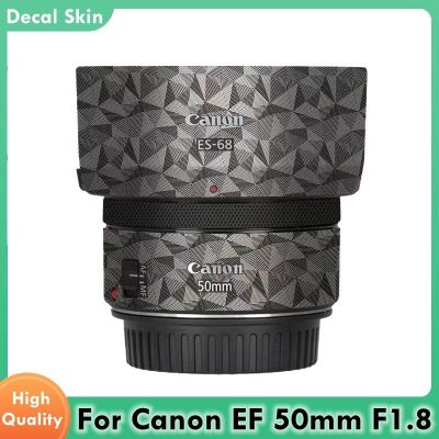 สติกเกอร์ติดเลนส์กล้องถ่ายรูปสำหรับ Canon EF 50มม. F1.8 STM กันรอยขีดข่วนที่คลุมผิวฟิล์มป้องกัน