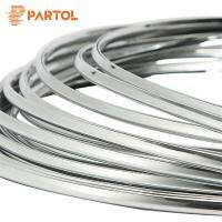 【CW】Partol 6mm 3Meters Car Styling Chrome Mouldings Strip Bumper Decorative Strips Adhesive Grille Impact Car Door Protection Trim