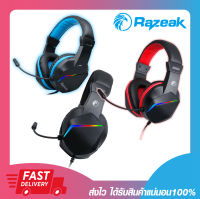 หูฟังมีไฟ หูฟังเกมมิ่งส์ หูฟังคอมพิวเตอร์ Razeak RH-35 headphone gaming Jack 3.5mm รับประกัน 1 ปี