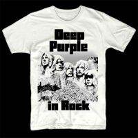 Hot sale The deep purple band graphic Mens 100% Cotton Round Neck Short Sleeve T-Shirt  Adult clothes