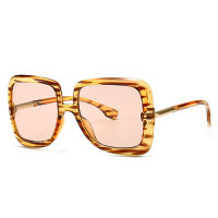 Retro Oversized Sunglasses Women  Brand Design Vintage Square Fashion Big Large Grain Frame Sun Glasses shades Female S273