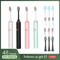 HOKDS Sonic Electric Toothbrush Usb Rechargeable High Frequency Smart Timer 6 Modes  Powerful Ultrasonic Ipx7 Tooth Brushes For Adult