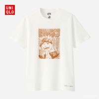 2023New Uniqlo มาใหม่ เสื้อยืดแขนสั้น พิมพ์ลายนารูโตะ สําหรับผู้ชาย และผู้หญิง 2022