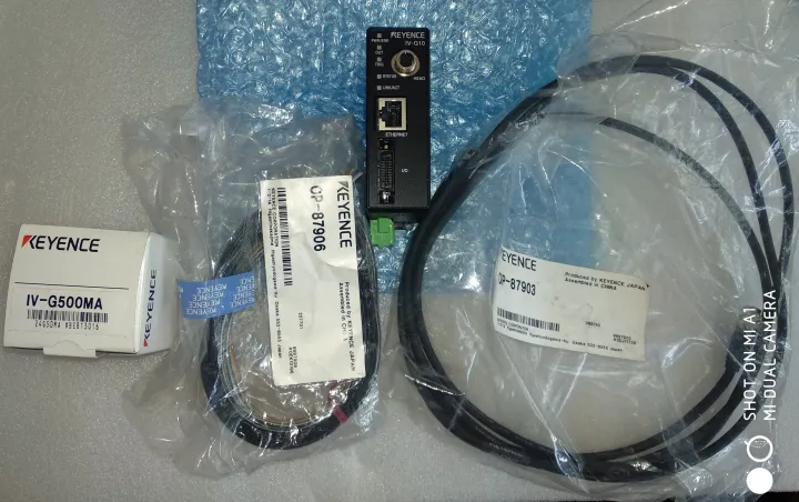 NEW KEYENCE Keyence Vision Sensor IV-G500MA+IVG10 +OP-87906+OP=87903  ครบขุด (ของใหม่ กล่องไม่ครบ