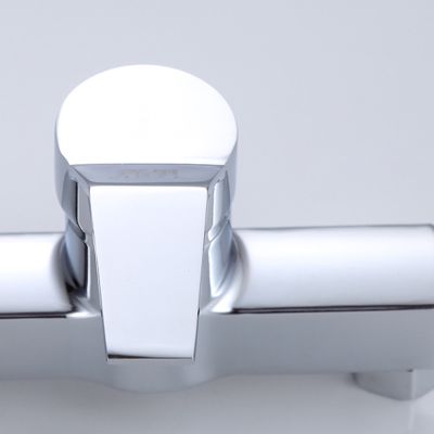 Bathtub Hot and Cold Mixing Water Faucet Sink Spray Double Shower Head Deck Mounted Basin Mixer Taps Home Improvement
