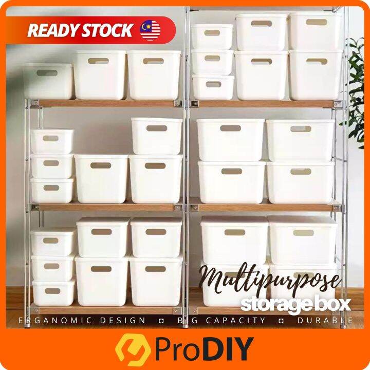 Multipurpose Muji Plastic Storage Box Kitchen Organizer Makeup Storage