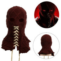 Movie BrightBurn Cosplay full Head Red Hood Cosplay Scary Horror Creepy knitted Face Breathable Halloween Props