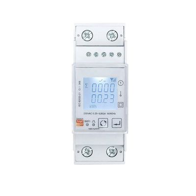 Tuya Smart ZigBee Energy Meter Bidirectional Single Phase 80A Din Rail Power Monitor Wattmeter Voltmeter Ampermeter