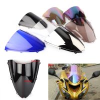 กระจกบังลมมอเตอร์ไซค์กันกระแทกสองชั้นสำหรับ Kawasaki Ninja ZX-6R Zx6r 636 600 2005-2007 2008