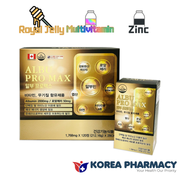 WELL BIOTECH Albu Pro Max 120t MultiVitamin and Minerals Vitamin e b1 b2 b6 b12 biotin zinc