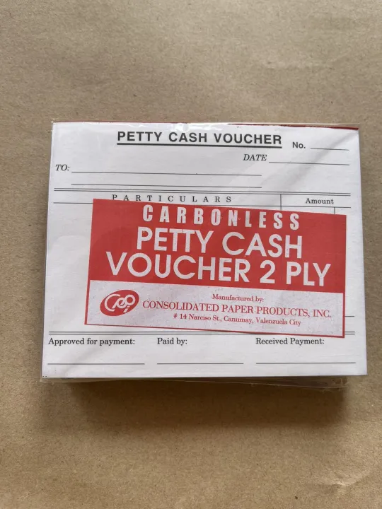 Exacompta Guildhall Petty Cash Pad 100 Leaves 127x102mm White (Pack Of