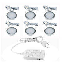 136pcs LED Under Cabinet Light Indoor Ceiling Lamp with EU US Power Adapter for Kitchen Bar Bedroom Closet Wardrobe Decoration