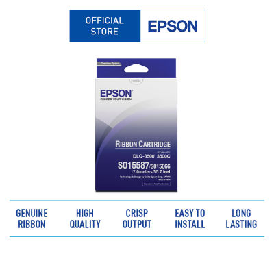 Epson SO15587 Black Ribbon Cartridge ตลับผ้าหมึกดอท