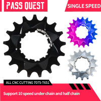 PASS QUEST Single Speed Freewheel และ Sp สำหรับ Shimano8910ความเร็วดินลาดจักรยาน Sstreet ปีนเขาจักรยานสีดำ เงิน