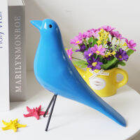 Creative Wooden Bird Pigeon Ornament European Home Desktop Decoration Handicraft Doves Lucky Sculpture Office Wooden Figurines