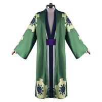 Roronoa Zoro Cosplay Costume Kimono Robe Cloak Belt Full Suit For Men Woman