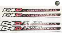 สติกเกอร์ D4D COMMONRAIL สำหรับ TOYOTA TIGER  **1 ชุด มี 2 ชิ้น **  **หากมีข้อสงสัยทักแชทก่อนสั่งซื้อสินค้า**