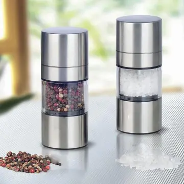 Salt Pepper Grinder Pepper Mill Stainless Steel Gravity Induction Grinder  Clear Electric Salt Spices Grinding Bottle - China Electric Pepper Grinder  and Pepper Grinder price